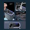 180W 5 IN 1 Retractable Car Charger - Bluetooth Fast Charge Cord. Type C Cable for iPhone Mobile Phones. Cigarette Lighter Adapt
