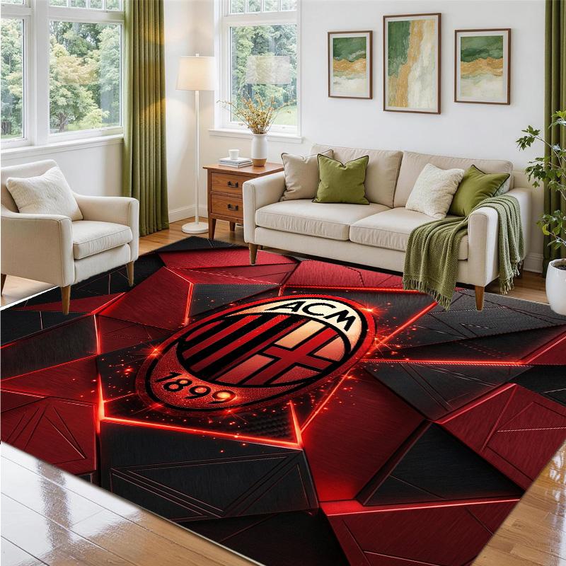 AC Milan Design Crystal Velvet Rug Soft Decorative Mat for Bedroom Entrance