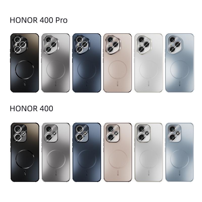 Langlebige magnetische mattierte Hülle für HONOR 400/300 Pro - Sturzschutz, Rundumschutz