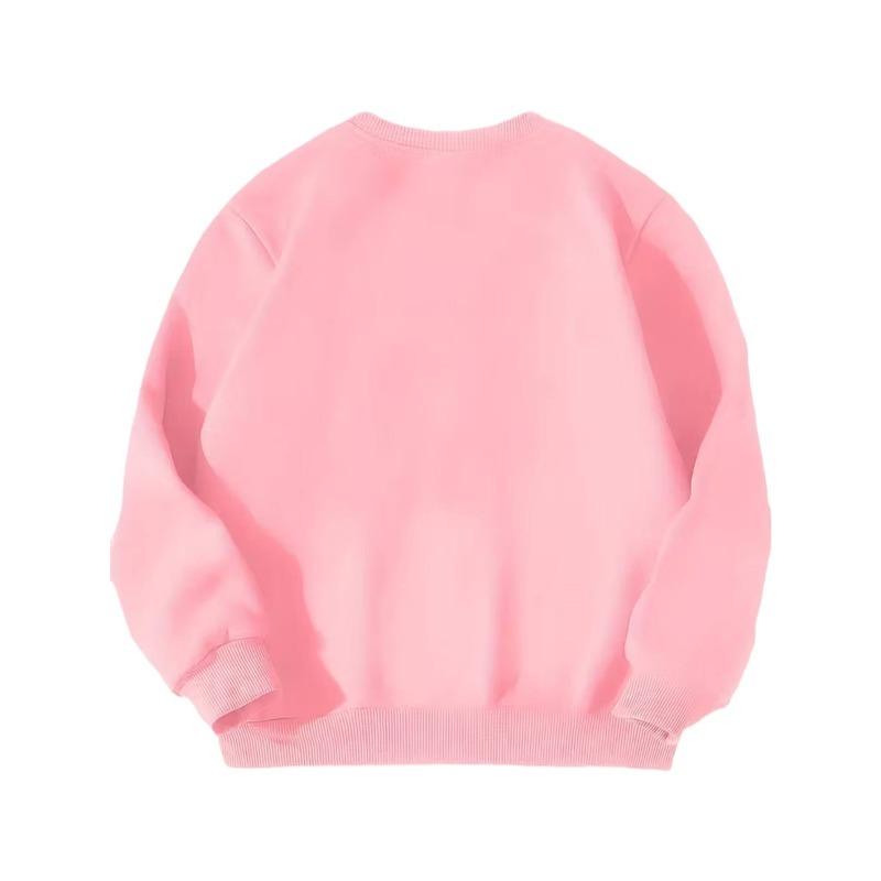 Unisex Crew Neck Sweatshirt with Leopard Print Heart and Bow Decoration , Long Sleeve, Casual Style, Perfect for Camping and Parties