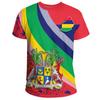 Camiseta con Estampado Africano de Mauricio para Hombre Ropa Moda Calle Cuello Redondo Manga Corta Camisetas Estampadas en 3D Verano Holgadas