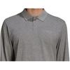 Y-3 FW21 Solid Color Logo Pullover Long Sleeve Polo Shirt Men Tops Gray GV4246