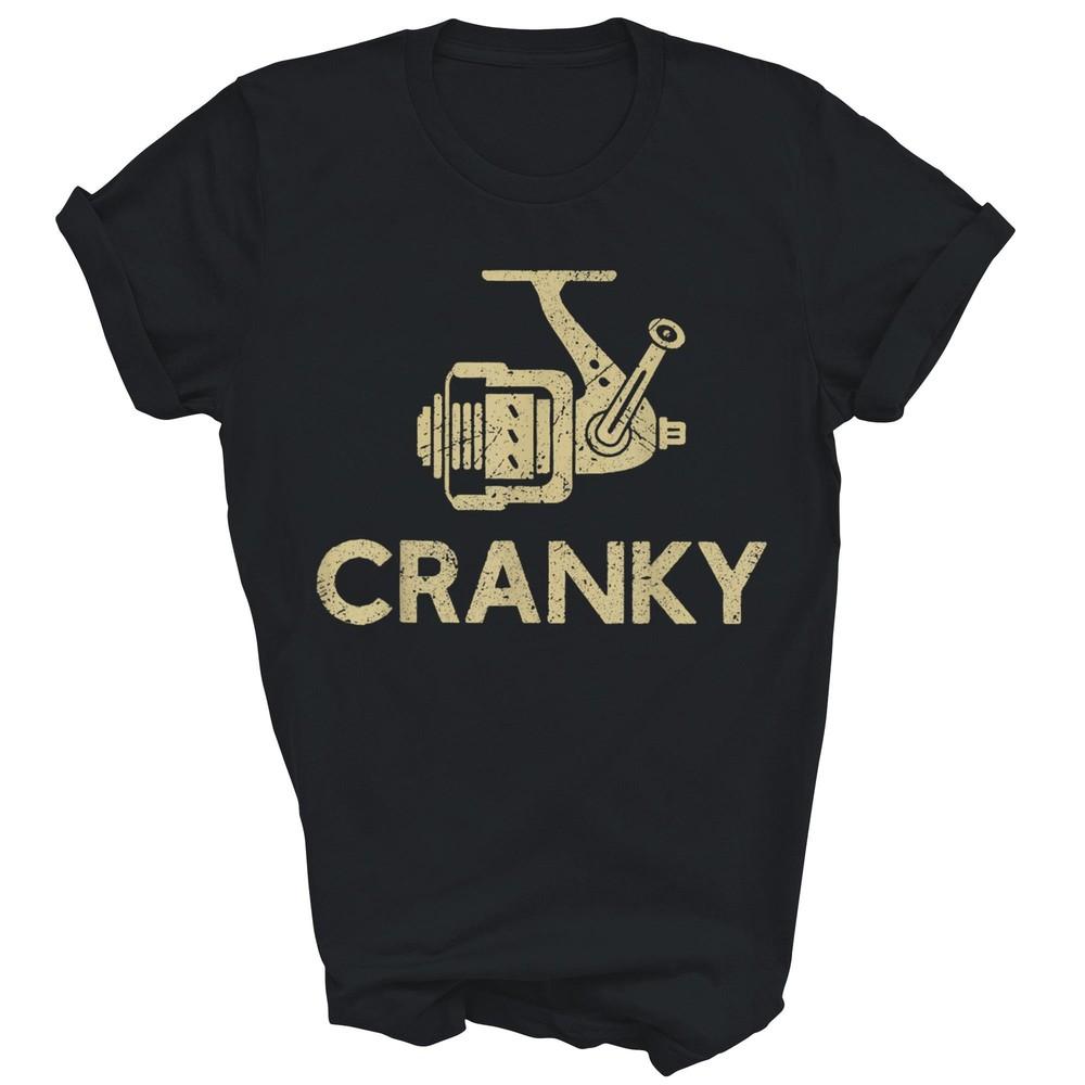 

Crankbait Fishing Lure Cranky Funny Fisherman Unisex Shirt Gift M