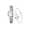 Calvin Klein Ck Quartz Pure Serie Uhr Quarzwerk Edelstahlarmband Weißes Zifferblatt Damenuhren K8G23126