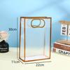 Transparent Plastic Gift Bag with Handle Reusable PP Material Packaging Bag Suitable for Weddings Valentine's Day Birthday Parties Business Occasions