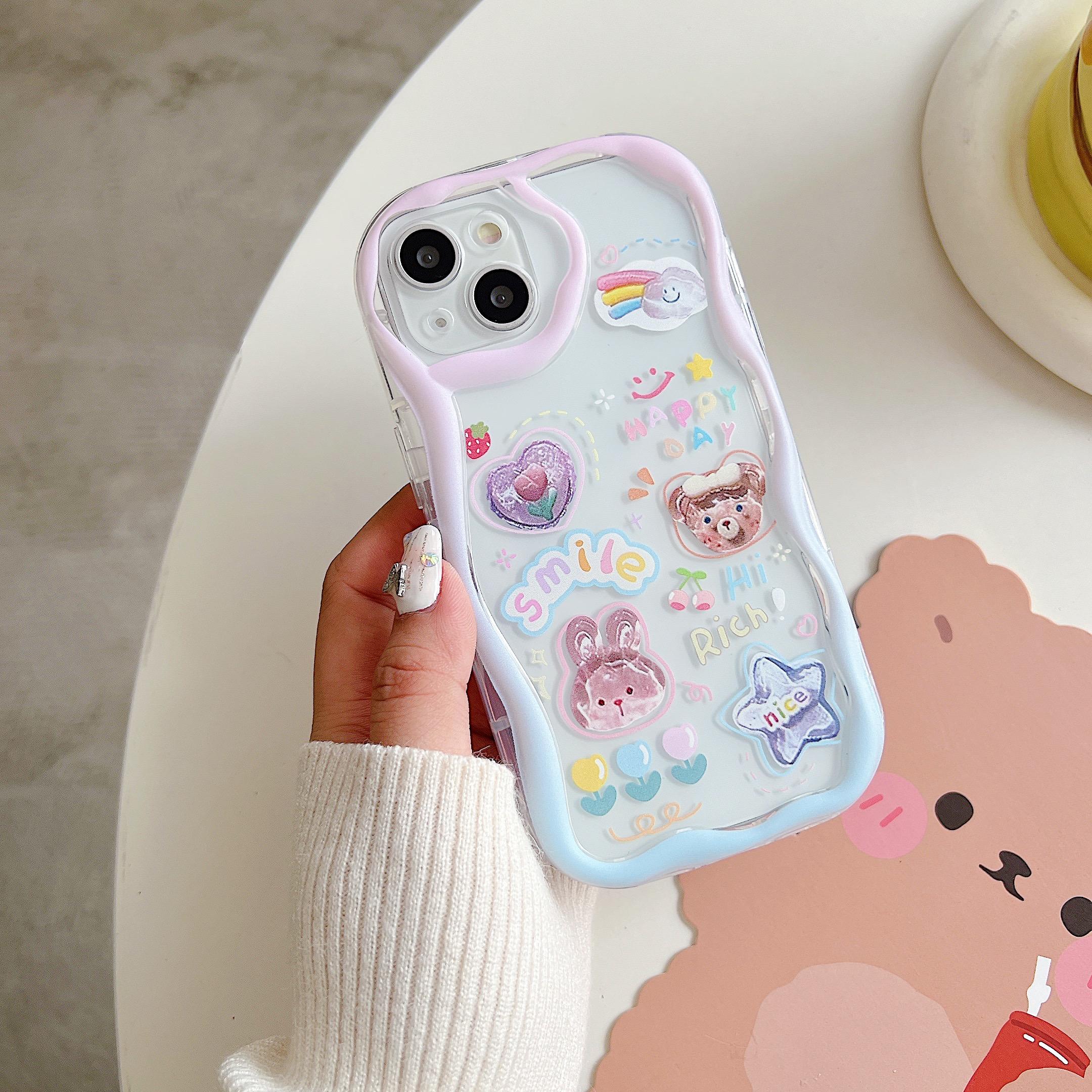 

Милый силиконовый чехол для Redmi Note 12 11 Samsung A54 A14 iPhone 11 13 Oppo Reno 8T Infinix Note 30 Pro Funda, чехол с рисунком медведя из мультфильма, мягкий бампер из ТПУ Infinix Hot 10 Play