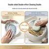 Double-Sided Silver Wire Dishwashing Sponge - Oil-Resistant Scrubber for Kitchen, Bowls, and Pots