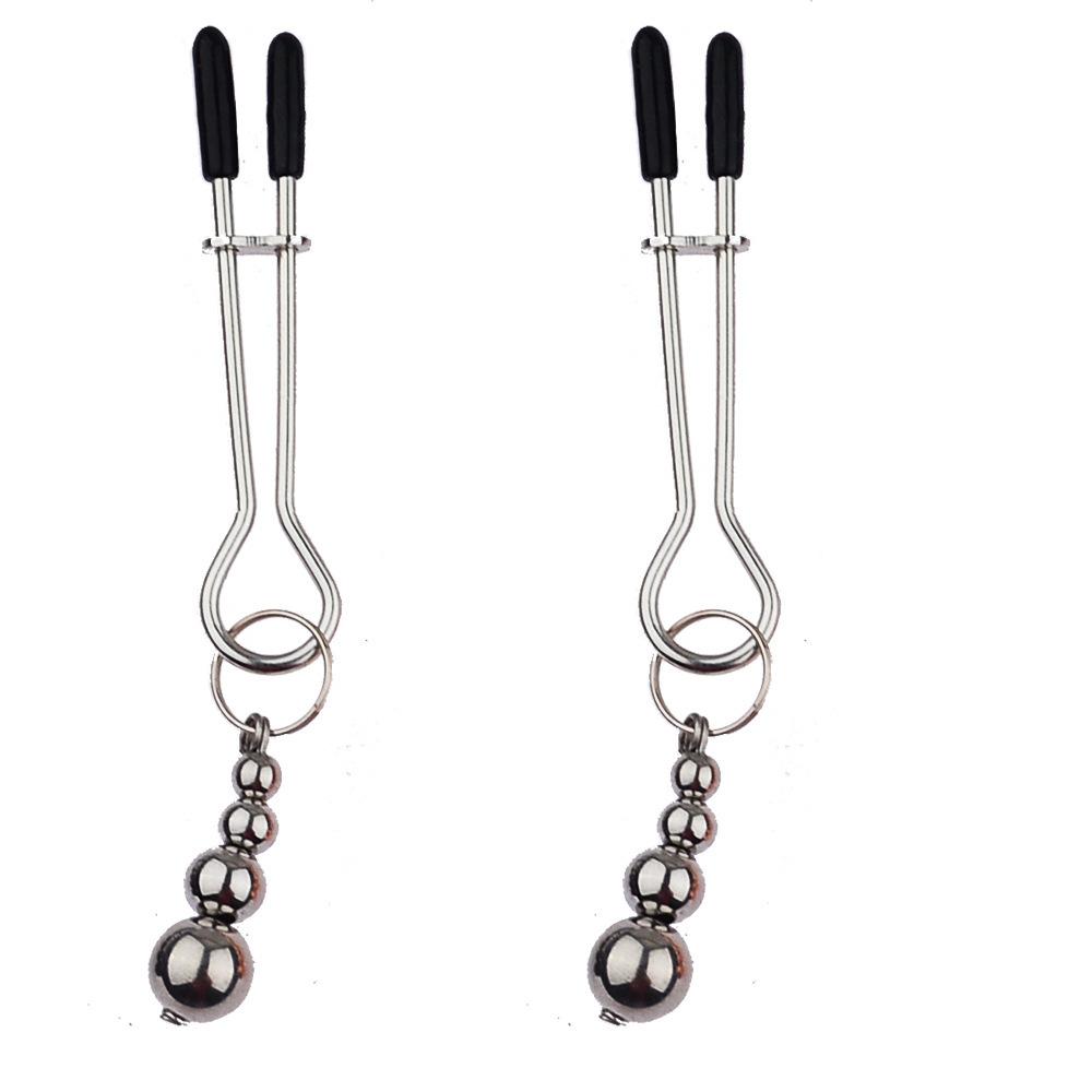 Stainless Steel Metal Nipple Clamps U-Shaped Gourd Pendant Breast-Nipple Clip Nipple-Correcting Device From Shenzhen