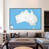 Mappa Inghilterra Mappa Australia Mappa Stradale Strumenti per l'Educazione Geografica Decorazione Murale Sfondo Materiale per Studio Casalingo Studio Studio Quadro Decorativo da Appendere