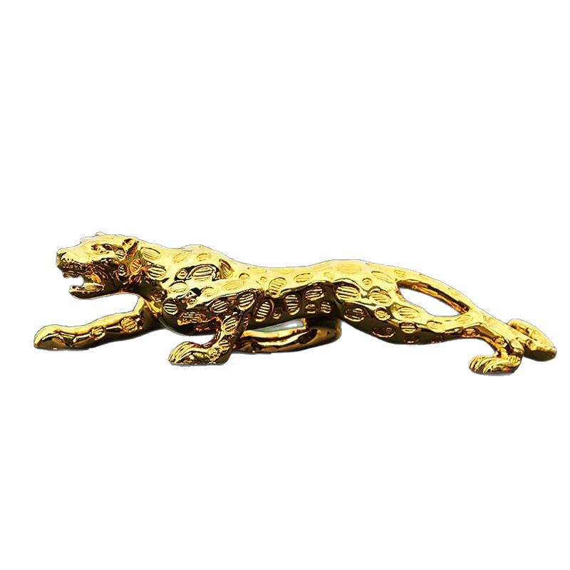 Creative Leopard Money Bag Resin Ornament for Car Decoration (26cm)