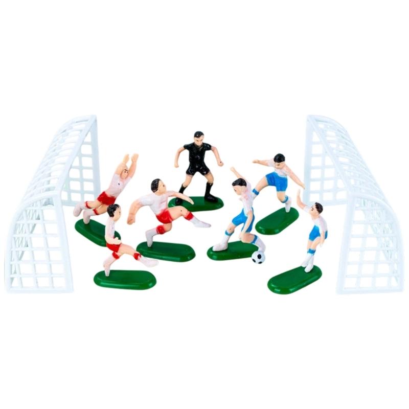 Sichere Ungiftige PVC Acryl Fußball Kuchenaufsätze Für Kinderpartys Einfache Reinigung Oberflächen Perfekt Für Jungengeburtstage
