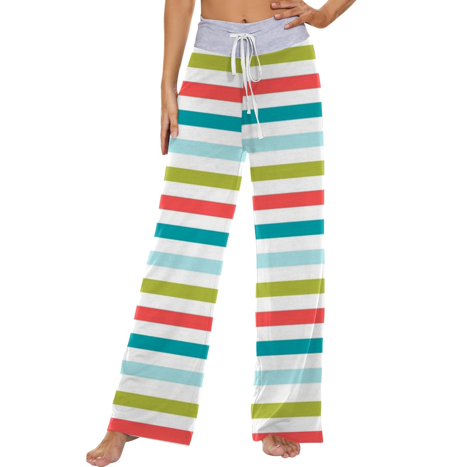 

Женские модные повседневные удобные пижамные брюки с принтом и широкими штанинами на шнурке L армия зеленый