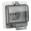 Standard IP66 Waterproof Wall Outlet Wall Mounted Concealed Plug Adapter Socket with PC Shell  16A