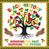 Faccito 70 Pcs Black History Month Bulletin Board Decorations Set N N Heart Tree Leaves Cutouts Borders Classroom Decor for Toddler Kids Students