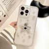 Bow Glitter Epoxy Mobile Phone Case For Iphone17Promax Stars Apple 16Plus Transparent 14 Women