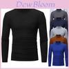 Men's Warm High Neck Solid Color Pullover Jumper Sweater For A Stylish Look