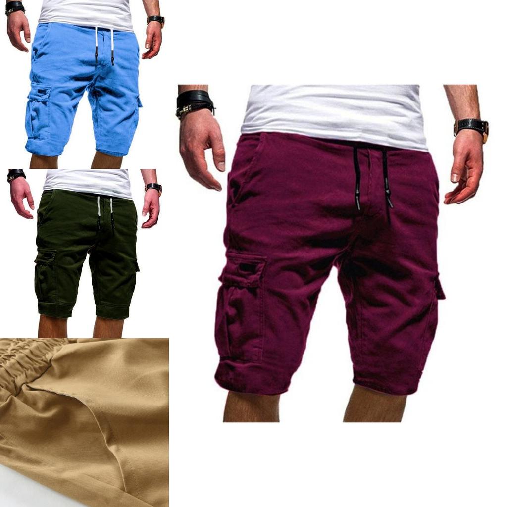 Comfortable Men's Cargo Shorts Summer Casual Jogger Sport Army Combat Trousers