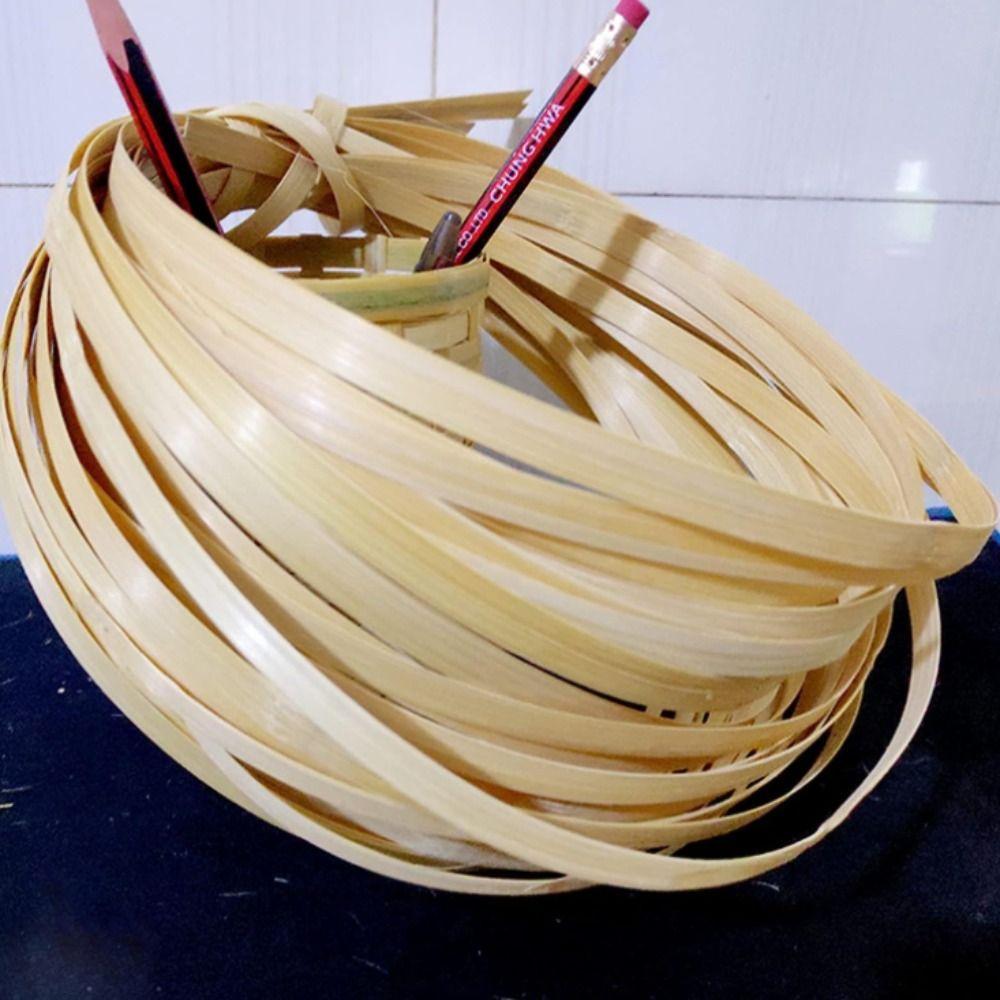 7pcs Coil Flat Reed Strips Flat Cane Reed Flat Cane Reed Strips Natural Bamboo Wide Strips Weaving