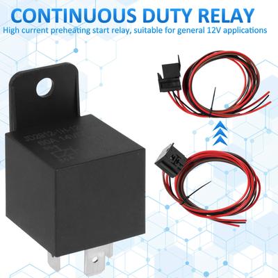 Electric Fan Wiring Kit Electric Fan Relay Kit with Thermostat Radiator Fan Sensor Switch Temperature Sensor Switch Relay Kit