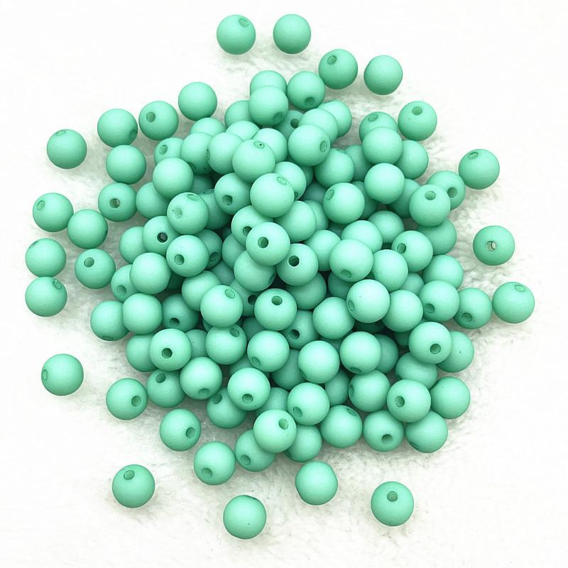 New 4mm/6mm/8mm Round Acrylic Matte Beads Loose Spacer Beads for Jewelry Making DIY Handmade Bracelets Accessory