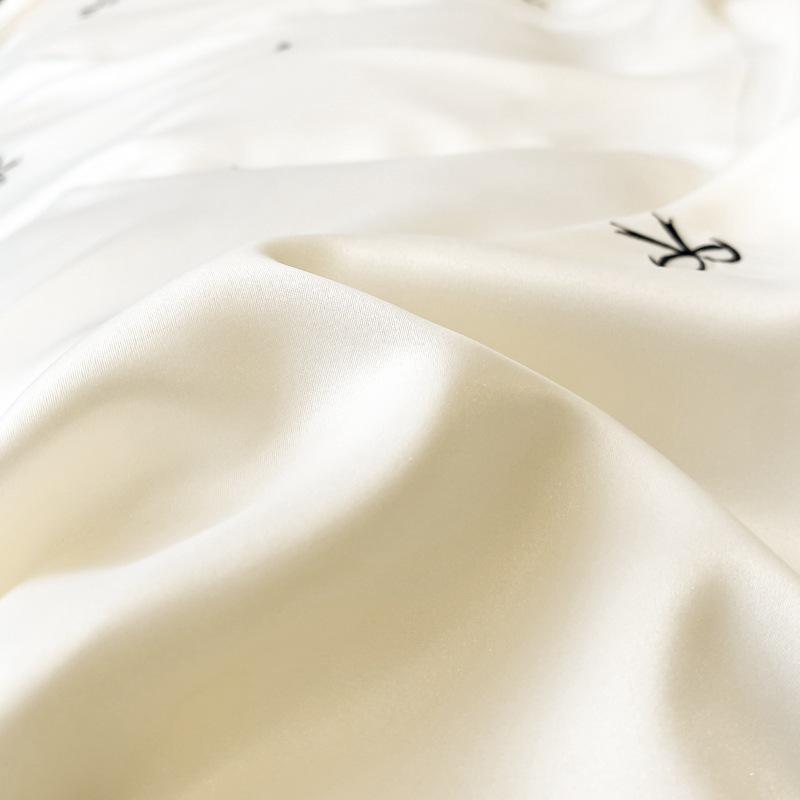 2024 A-Class Silk Tencel 4-Piece Luxury Duvet Cover Set with Embroidery – Princess Style