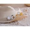 Yhpup Exquisite Imitation Stone 316L Stainless Steel Creative Minimalist Ring Temperament Fashion Women Golden Jewelry New