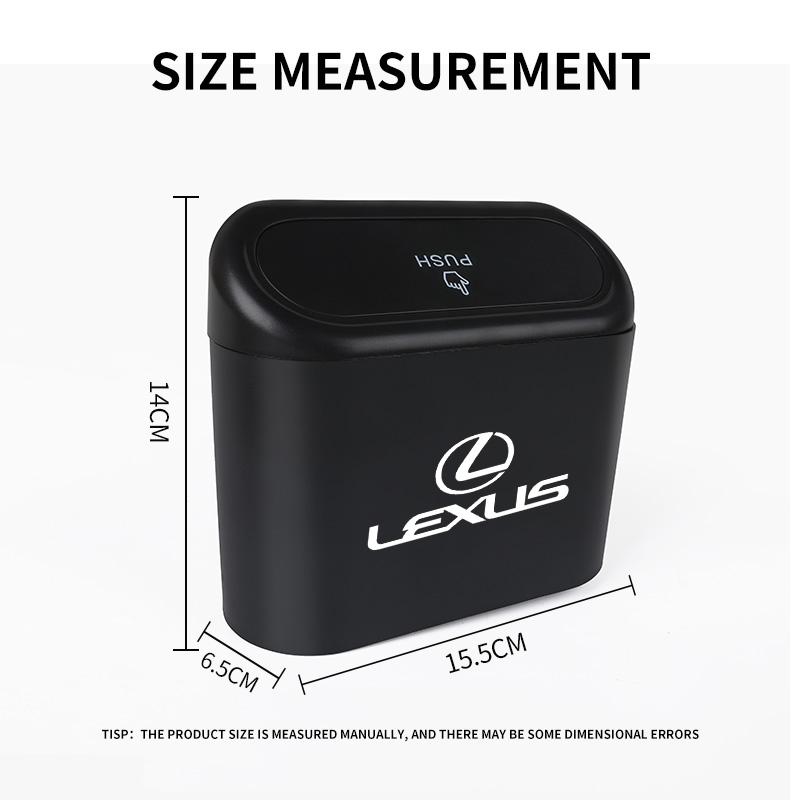 Car Trash Bin Hanging Vehicle Storage Box For Lexus F-SPORT ES RX NX LS UX LM LX GX LC RZ IS CT GS RC HS SC TX LBX IS300