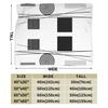 Black and White Retro Blankets Warm Soft Novelty Plush Bedding Throws For Students Couch Chair Flannel Bedspread Bed Cover