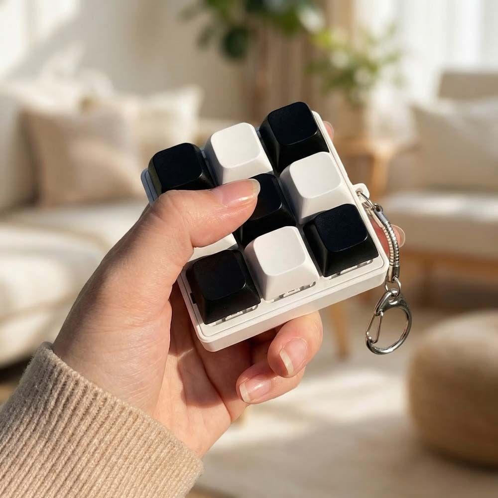 Mechanical Keycaps Decompression Keyring 9 Keyboard Stress Relief Pendant  Pass Time