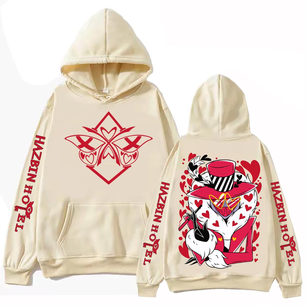 Hazbin Hotel Grafikdesign Hoodie Mann Frau Harajuku Langarm Pullover Tops Sweatshirt Geschenk