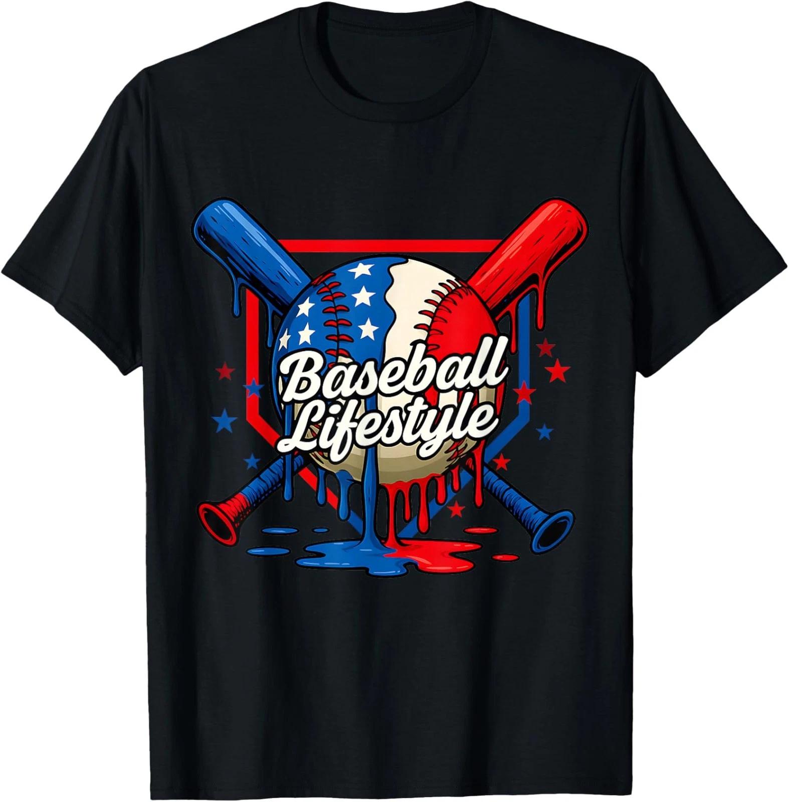 Baseball Life Style 101 Apparel Drip Baseball T shirt M
