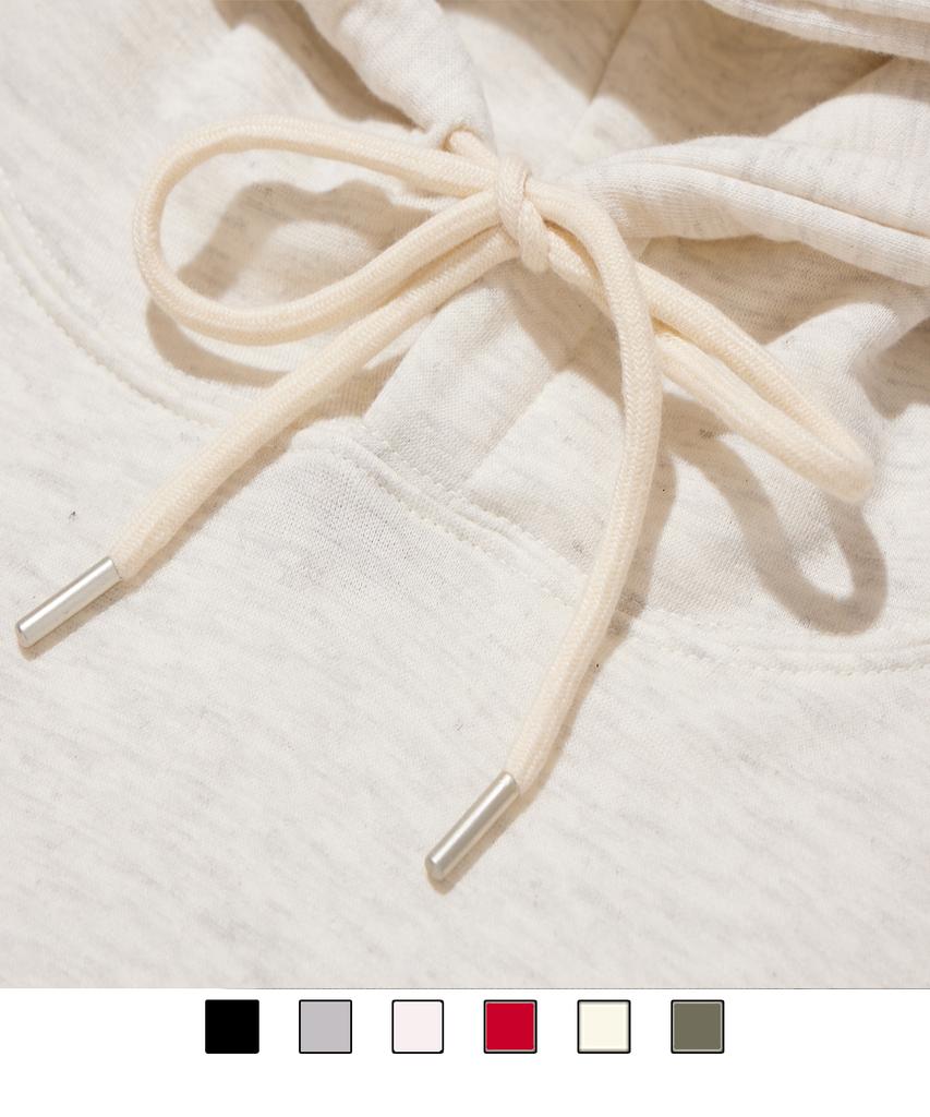Blackball Logo Hoodie Oatmeal Black (Fleece-Lined Or Non-Fleece-Lined)