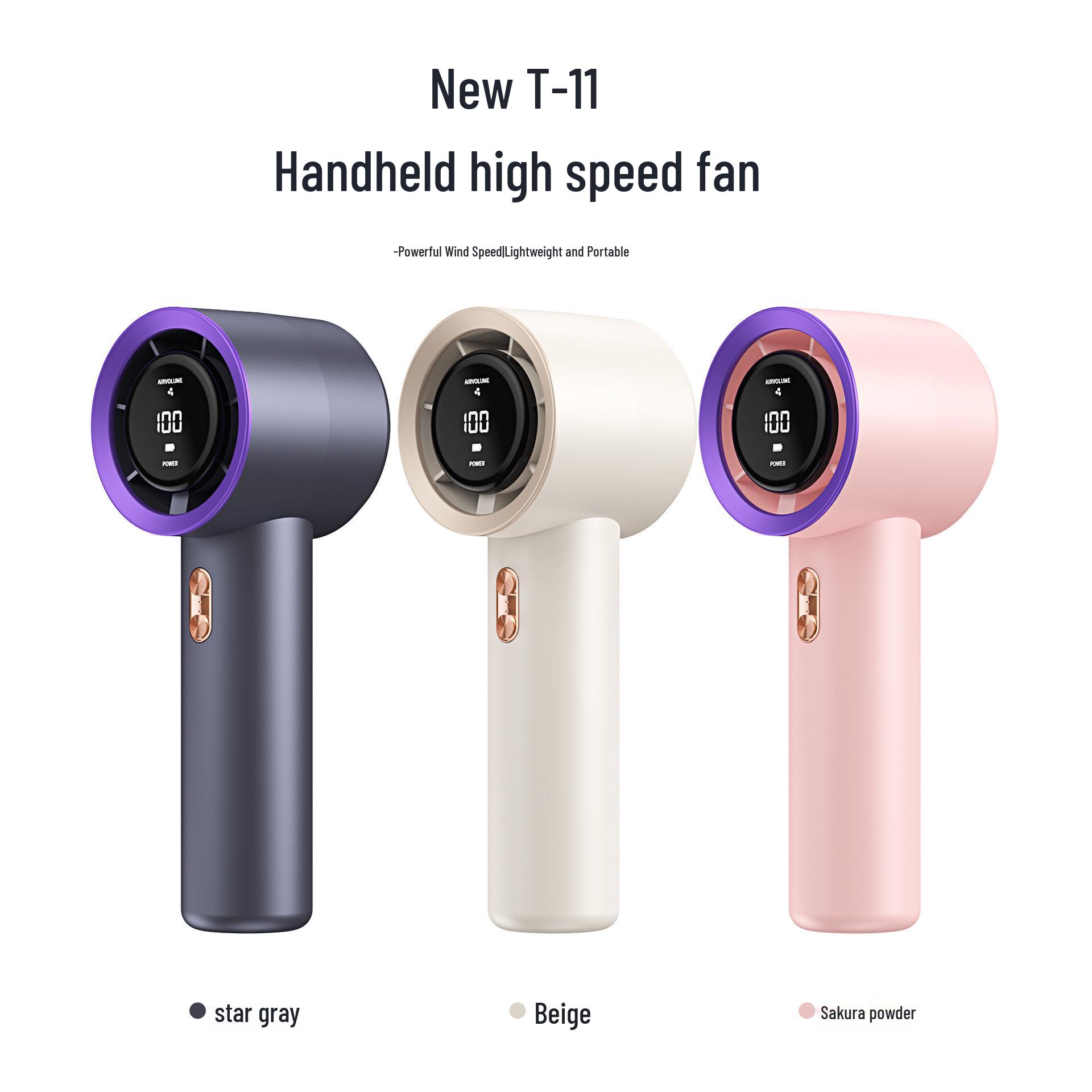 

2025 Compact USB Rechargeable Bladeless High-Speed Mini Turbine Fan