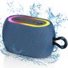 Portable Bluetooth Speaker with 360° Stereo Sound, Bluetooth 5.3, 24H Playtime, TWS Pairing, RGB Lights