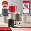 Sturzfeste Edelstahl-Kaffeetasse mit Deckel - doppelwandig, staubdicht, verbrühsicher für Zuhause, Wohnheim oder Büro