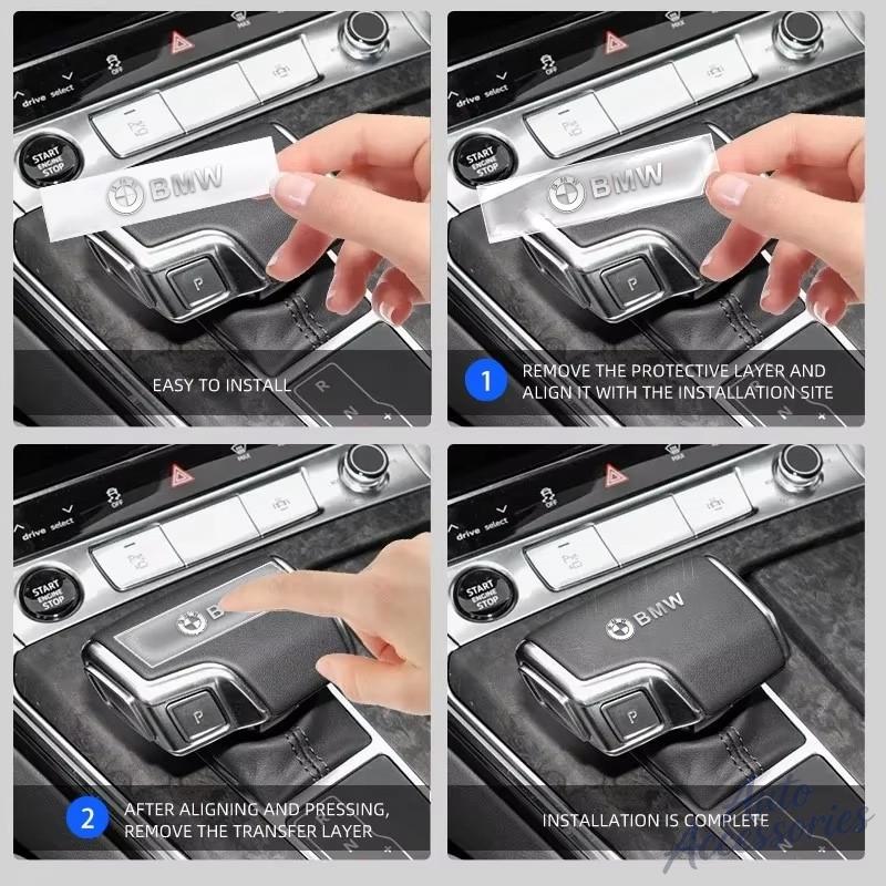 DZBW6 Car metal creative sticker Waterproof Dirt-proof Sticker Accessories For BMW F25 F26 F10 G01 F20 F48 F39 F30 F34 G20 G30 G26 G08