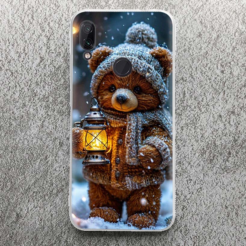 Animal Brown Cute Bear Case for Xiaomi Redmi 14C 13C 12C 13 12 Phone Shell 10C 10A 10 9A 9C 9T 9 8A 8 7A 7 6A 6 Pro 12 12C 10 10