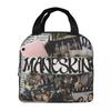 Maneskin Band Rock Musical Insulated Lunch Bag for Women Office Cooler Thermal Food Box Tote Portable Lunch Boxes Container