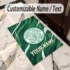 Crystal Velvet Rug Celtic FC Print Custom Name Text Floor Mat Home Decor