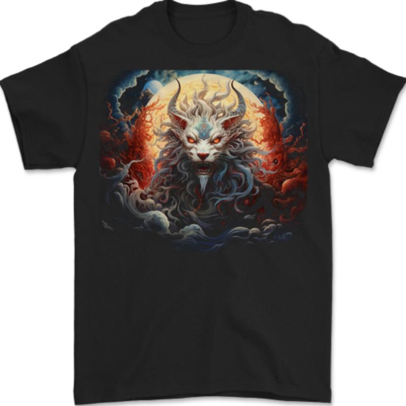Fantasy Fire Dragon 4 t-shirt homme 100% coton S разноцветный