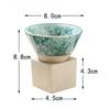 Japanese Style Ceramic Coffee Cup Triangular Cone Shape Pottery Tea Coffee Cup Retro Water Cup for Home Office Coffee Mugs New