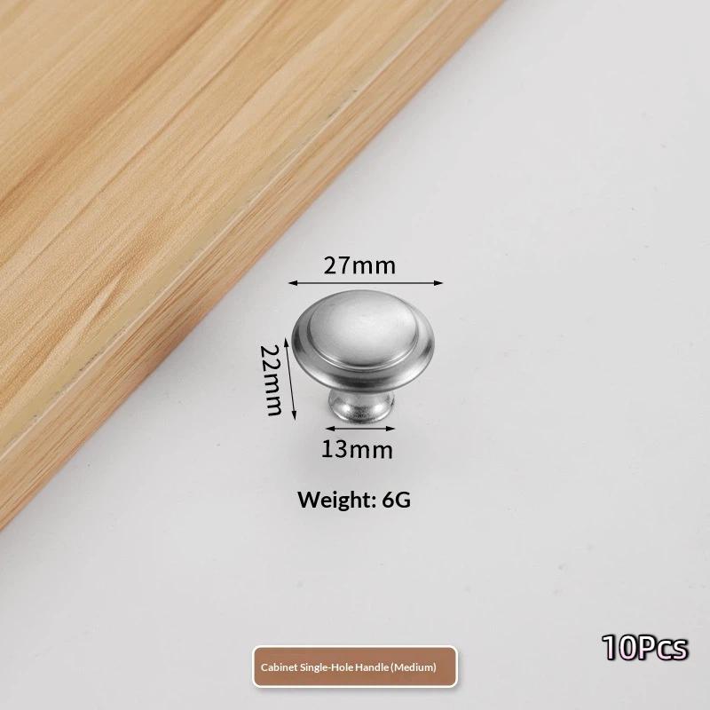 Stainless Cabinet Door Knobs Single Hole Handle Dresser Pull Handles 23Mm-30Mm With Screw Drawer Knobs Hardware Accessory