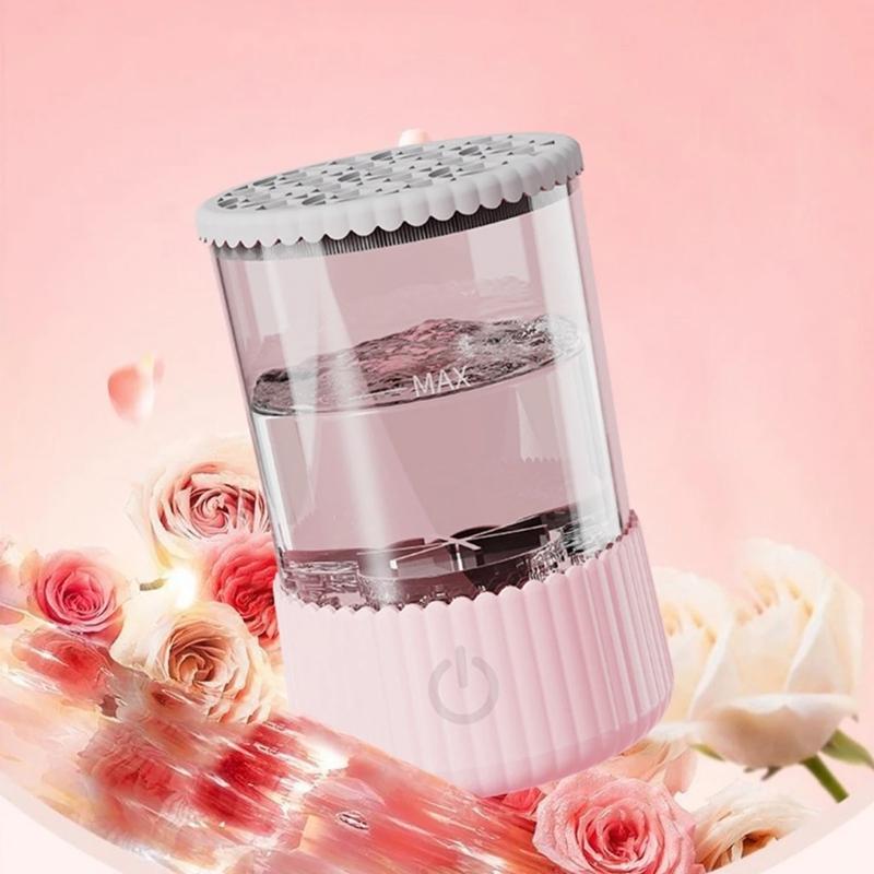 Automatic Rotating Cosmetic Brush Cleaner Electric Makeup Brush Cleaner Multifunctional Cleaning Drying Tool Enduring