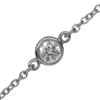 TIFFANY&Co. By the yard Bracelet Top width 0.2" Pt950Platinum/diamond 1.2g Women Used