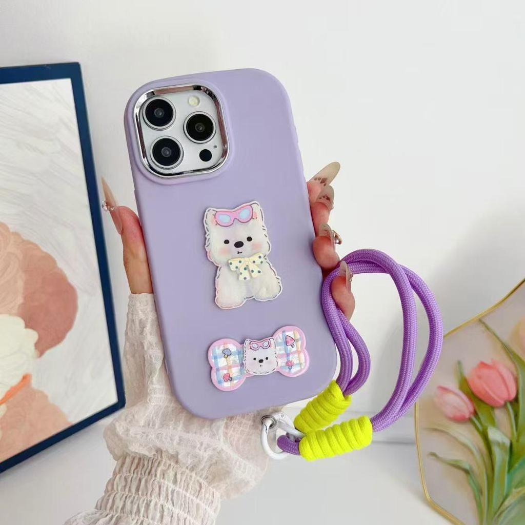 Apple iPhone 17 Pro Max Ins-Style 3D Hunde Anti-Fall Hülle für iPhone 16/15