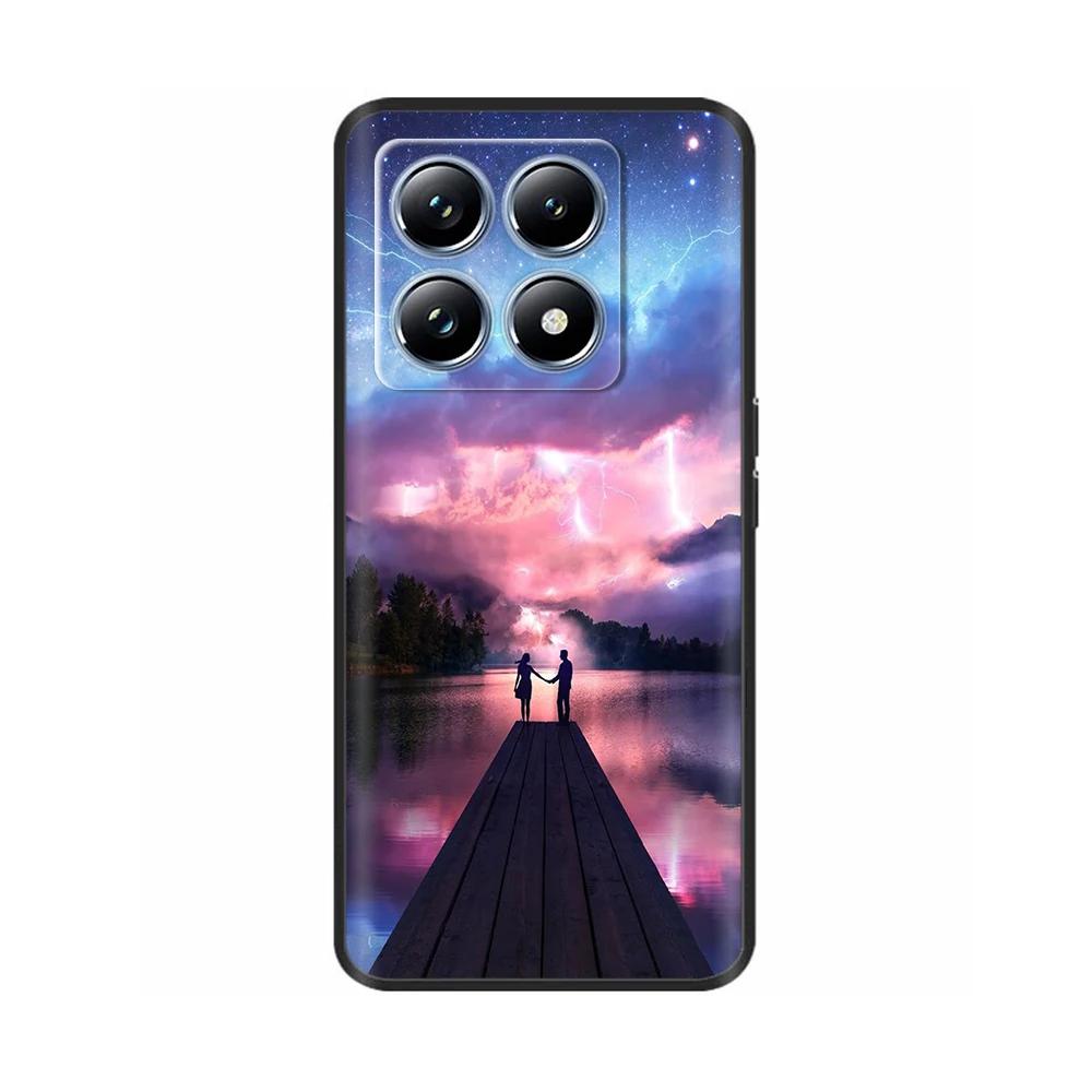 Für Xiaomi 14T Pro Hülle Silikon Luxus Blume Weicher Bumper Für Xiaomi Mi 14T Handyhülle Mode TPU Fundas für Xiaomi 14T 14 t