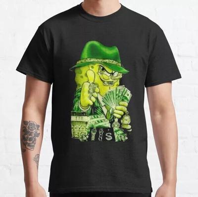 Gangster Spongebob Klassisches T-Shirt L2709_41 Unisex T-Shirt