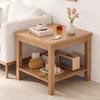Simple Wood Double-Layer Square Side Table