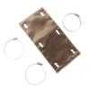 Titanium Pipe Shield Two-layer Material Design 6" x 12" Exhaust Heat Shield