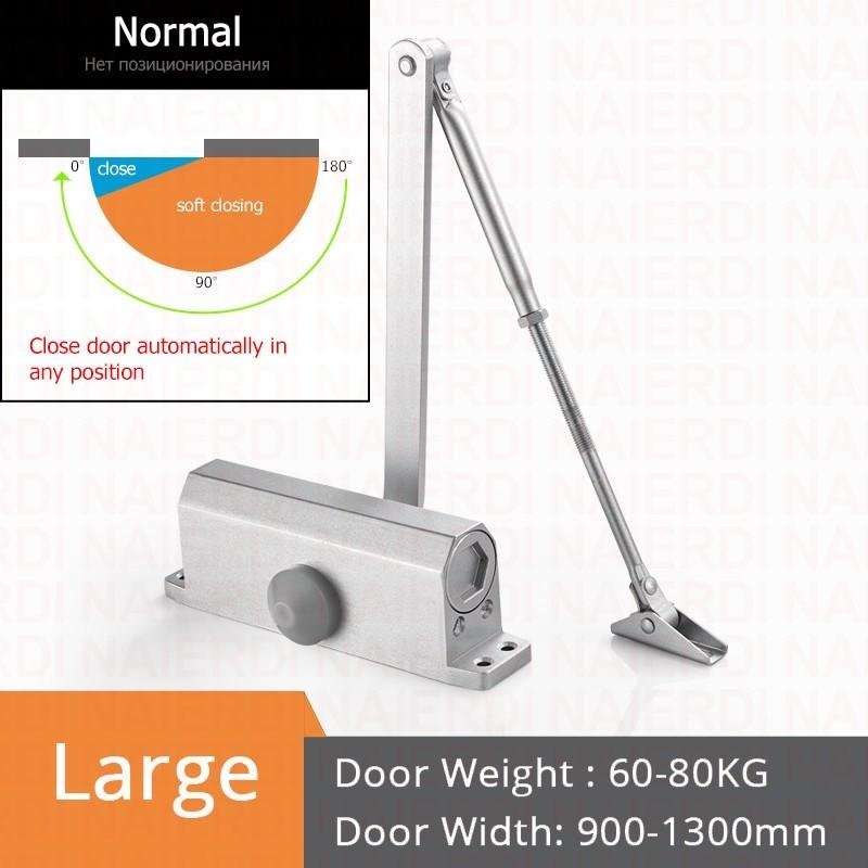 Hydraulischer Puffer Türschließer 25KG bis 80KG Einstellbare Geschwindigkeit Automatisches Türschließgerät Leise Soft-Close Türhalter